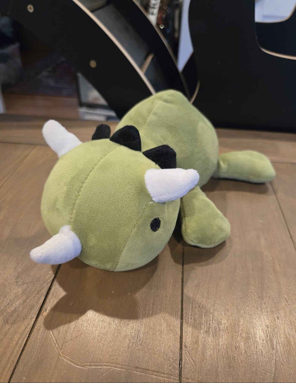 Plush Green Triceratops Dino Toy Soft Kids Stuffed Animal